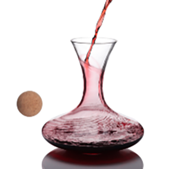 DRINKWARE - FULL-BODIED TAPERED DECANTER WITH NO HANDLE - LARGE