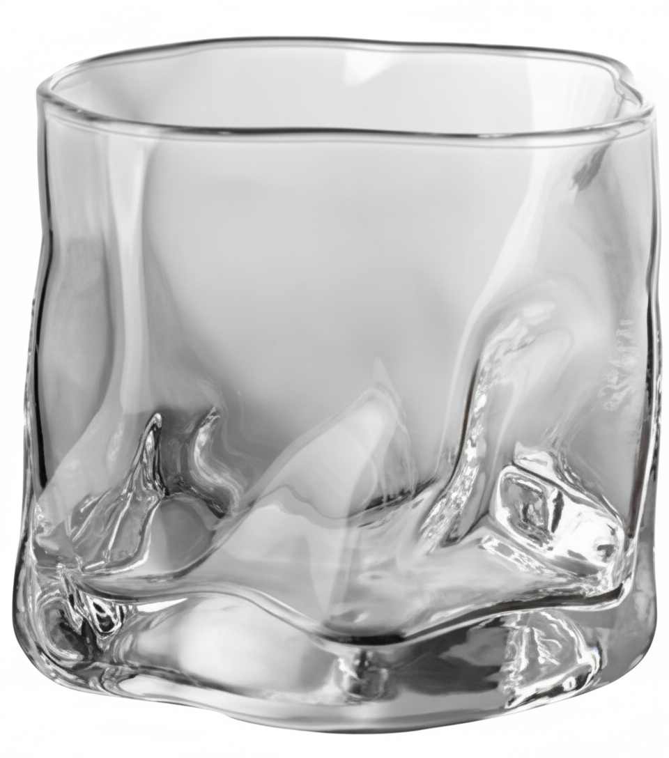 DRINKWARE - DISTORTED ROCKS GLASS - MEDIUM
