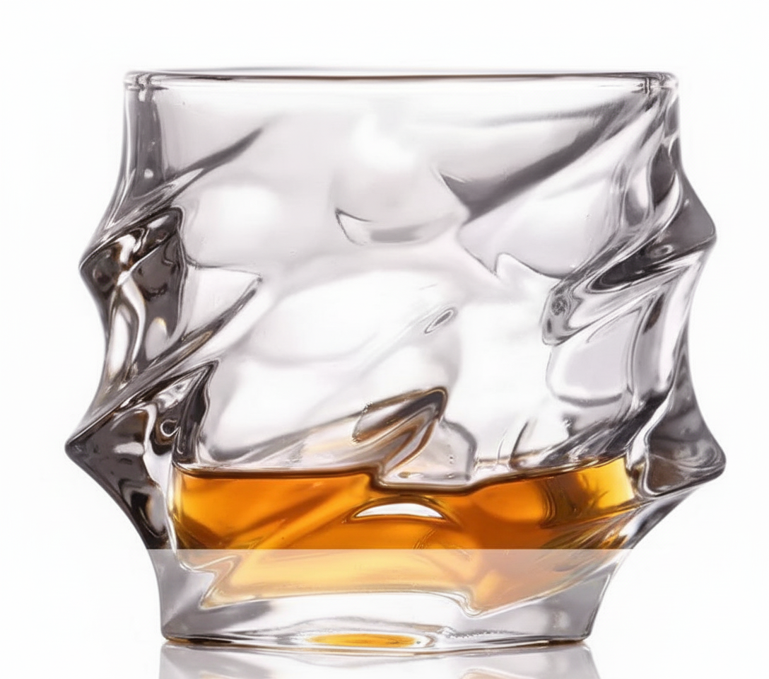 DRINKWARE - WAVE-FORM ROCKS GLASS - LARGE