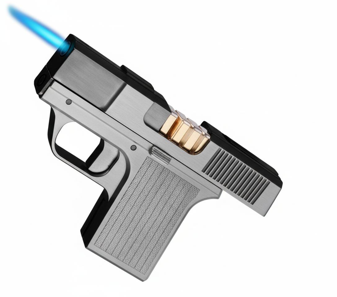 LIGHTER - POINT AND HOOT - SILVER