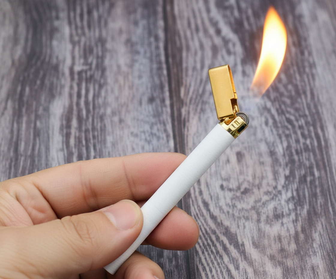 LIGHTER - "CIGARETTE" CIGARETTE LIGHTER - WHITE