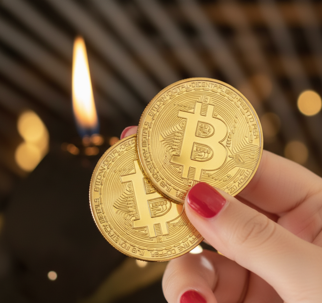 LIGHTER - SLIDING E COIN - GOLD