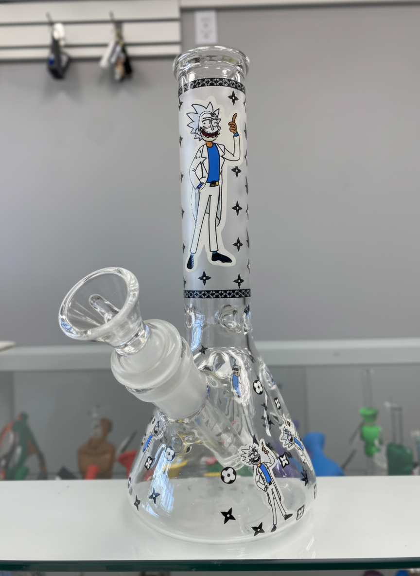 BEAKER BONG - RICK & MORTY LUXURY, MINI - CLEAR