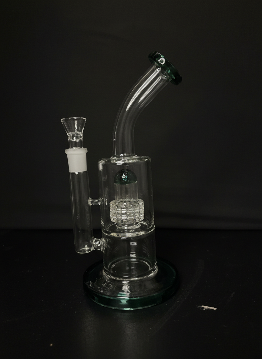 STRAIGHT BONG - 10" RIG WITH SHOWERHEAD PERC