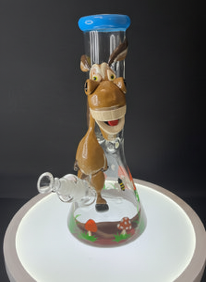 BEAKER BONG - DONKEY FROM SHREK - CLEAR