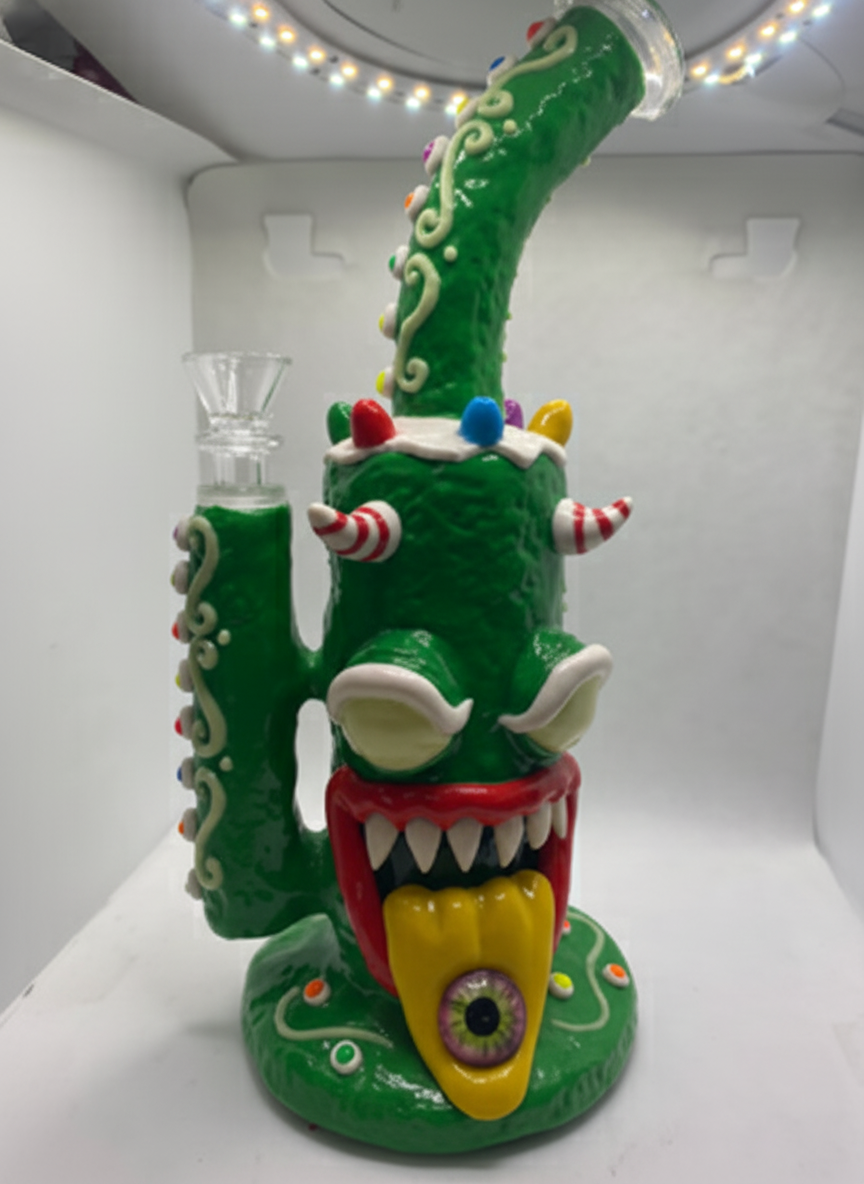 STRAIGHT BONG - VENOM MONSTER - GREEN