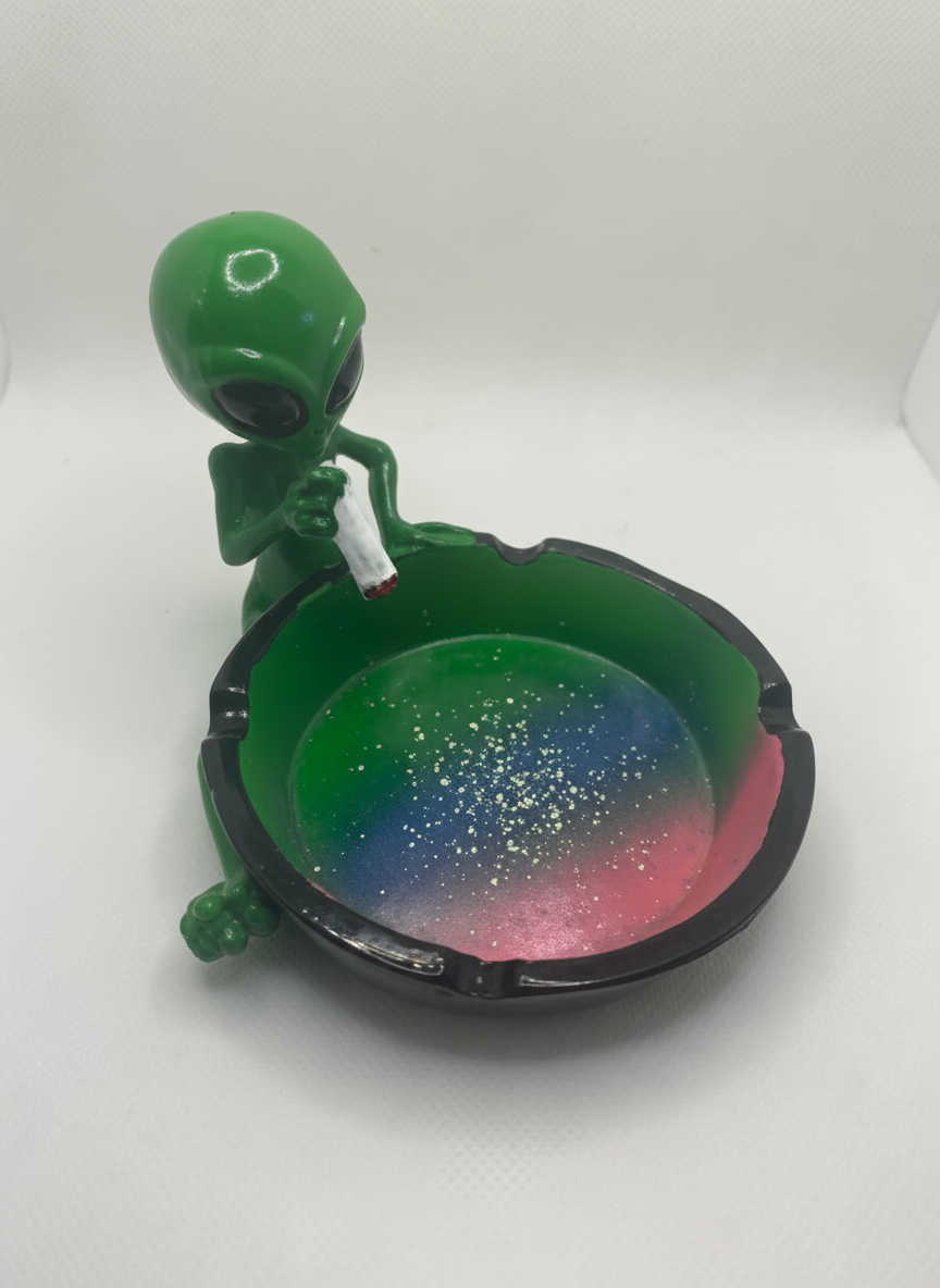 ASHTRAY - CERAMIC/GLASS ASHTRAY - MULTICOLOUR