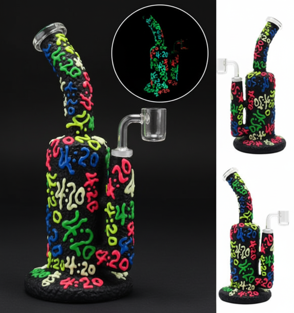 STRAIGHT BONG GITD – GITD 4:20 numbers – MULTICOLOR