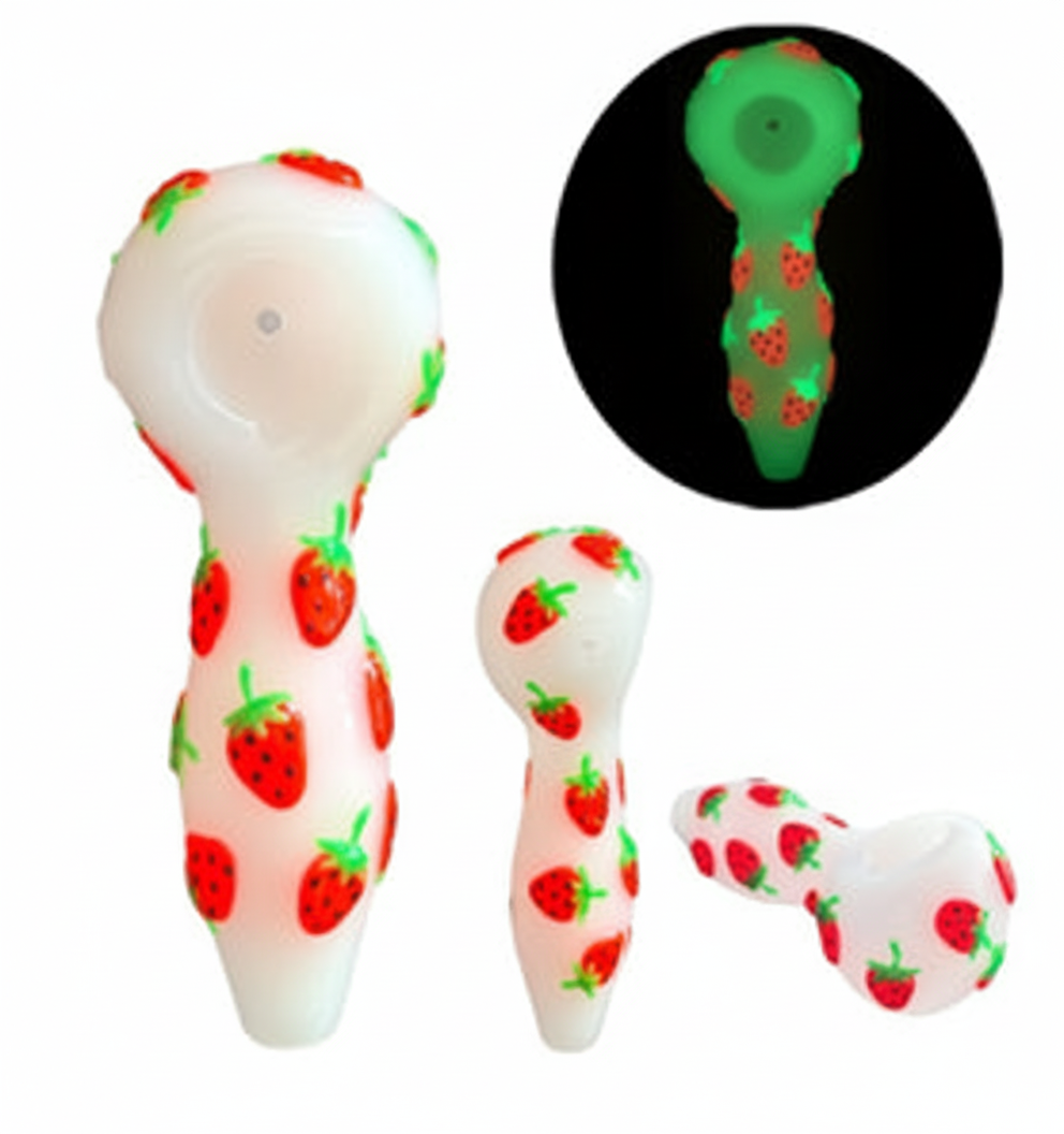 PIPE – GITD strawberry – WHITE