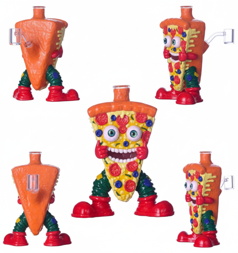 BUBBLER BONG – Pizza slice with big smile – ORANGE