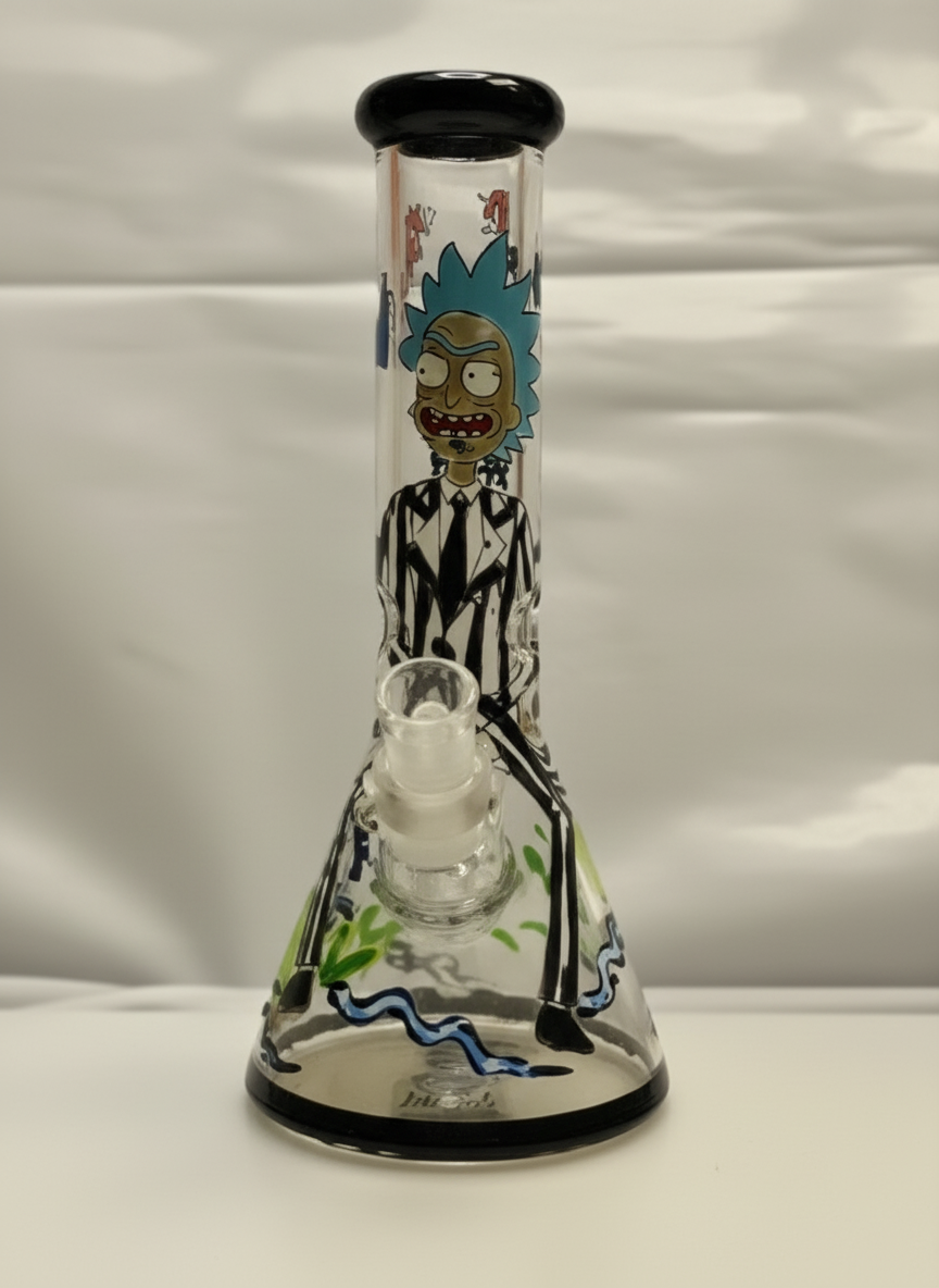 BEAKER BONG - RICK IN SLIME - BLUE