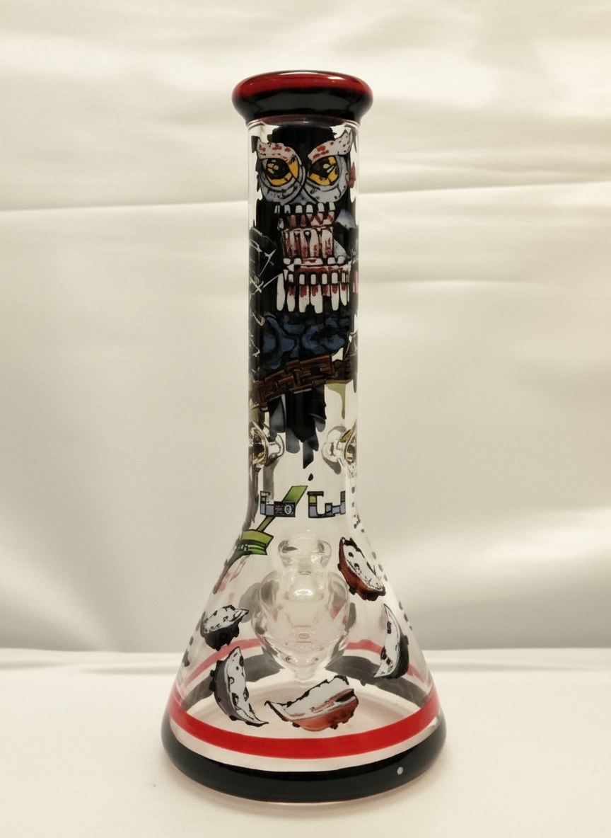 BEAKER BONG - BLACK OWL - BROWN
