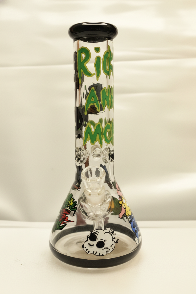 BEAKER BONG - RICK AND MORTY DUO WITH PORTAL - GREEN