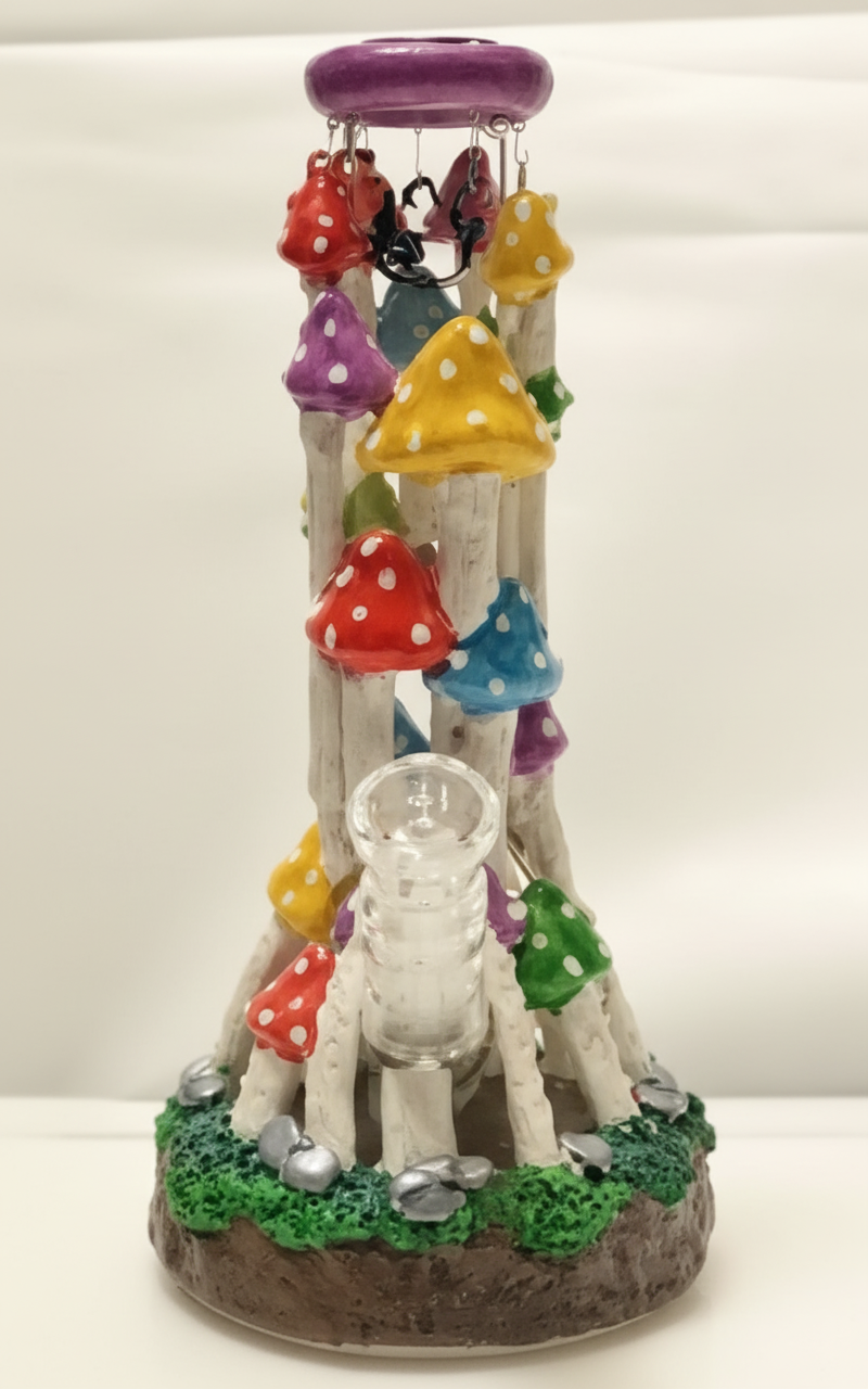 BEAKER BONG - COLORFUL MUSHROOM TOWER - MULTICOLOR