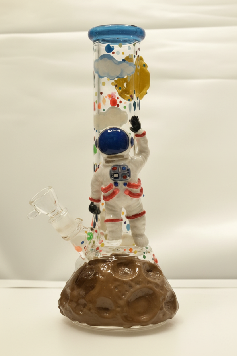 BEAKER BONG - ASTRONAUT ON MOON - MULTICOLOUR