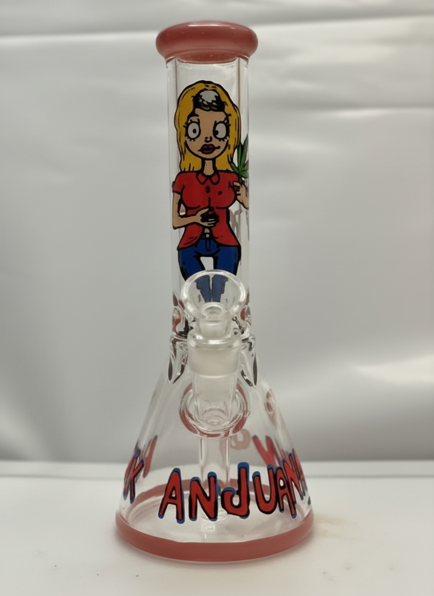 BEAKER BONG - RICK AND MORTY LADY - RED