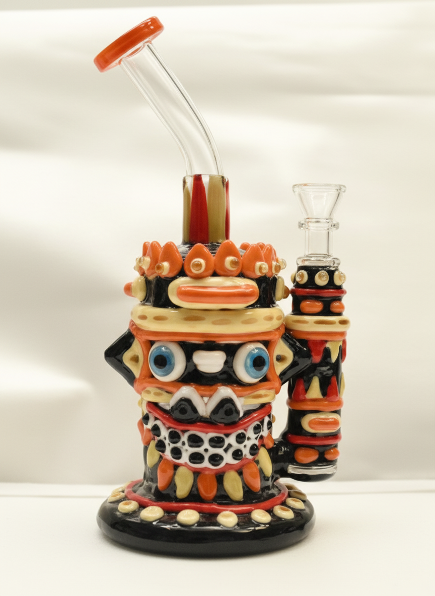 STRAIGHT BONG - TOTEM MONSTER - BLACK