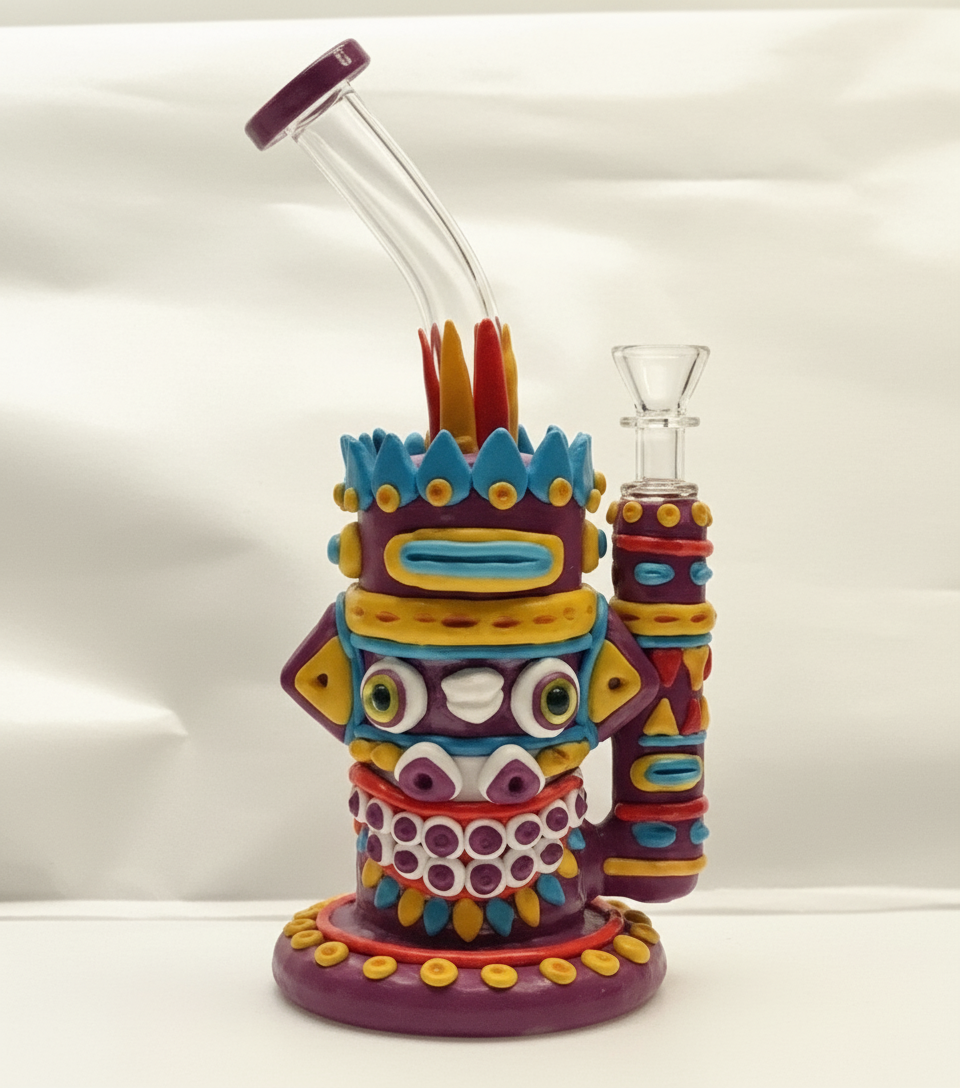 STRAIGHT BONG - TOTEM MONSTER - PURPLE