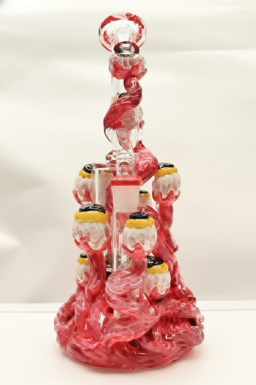 STRAIGHT BONG - EYEBALLS - PINK