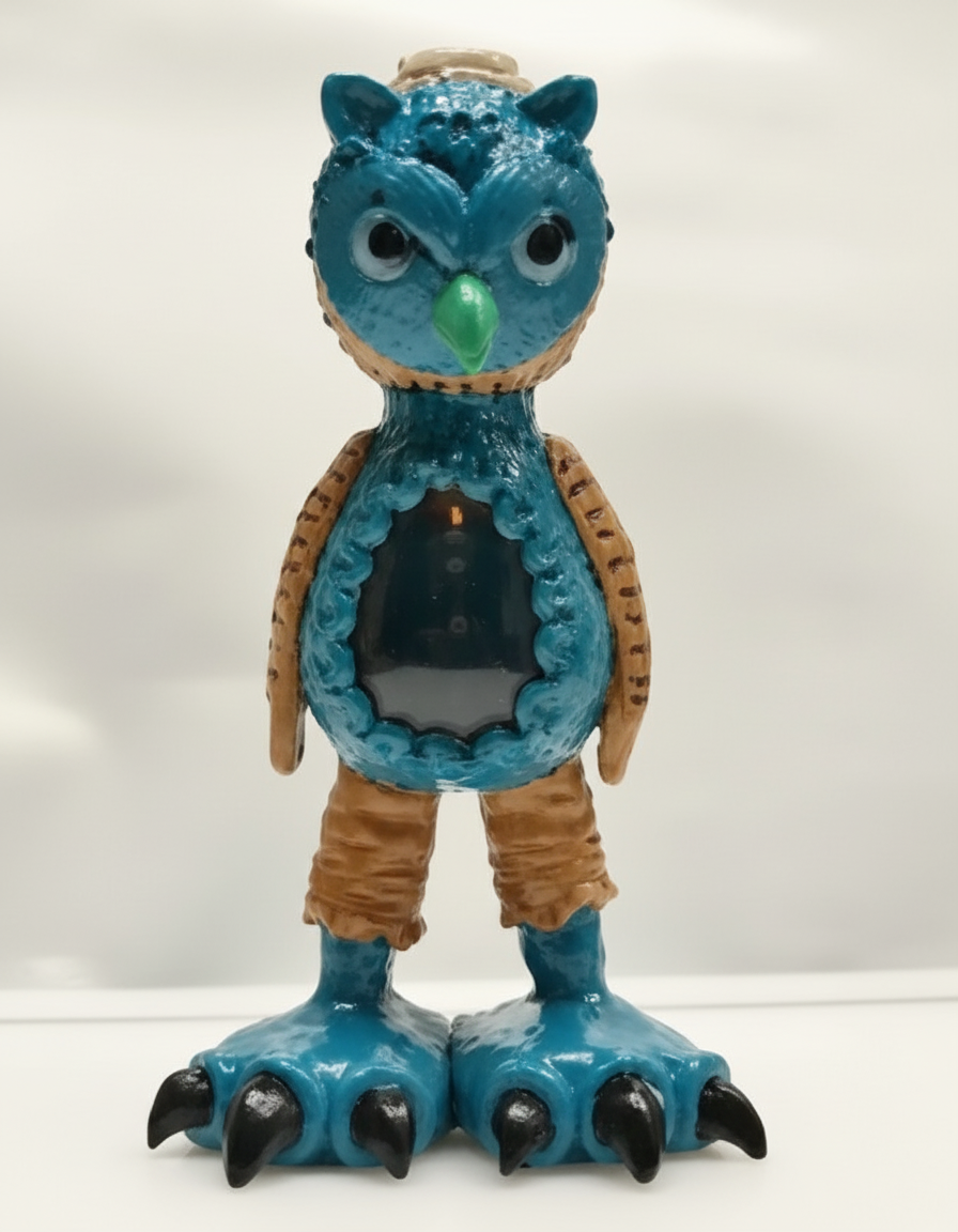 FULL BODY BONG - OWL MAN - BLUE 2