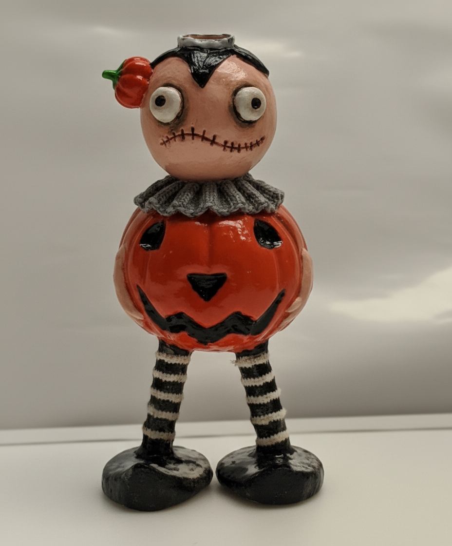 FULL BODY BONG - HALLOWEEN PUMPKIN DOLL - ORANGE