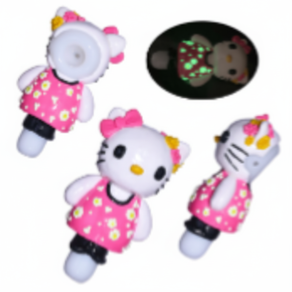 Pipes - Hello Kitty - Pink - GITD