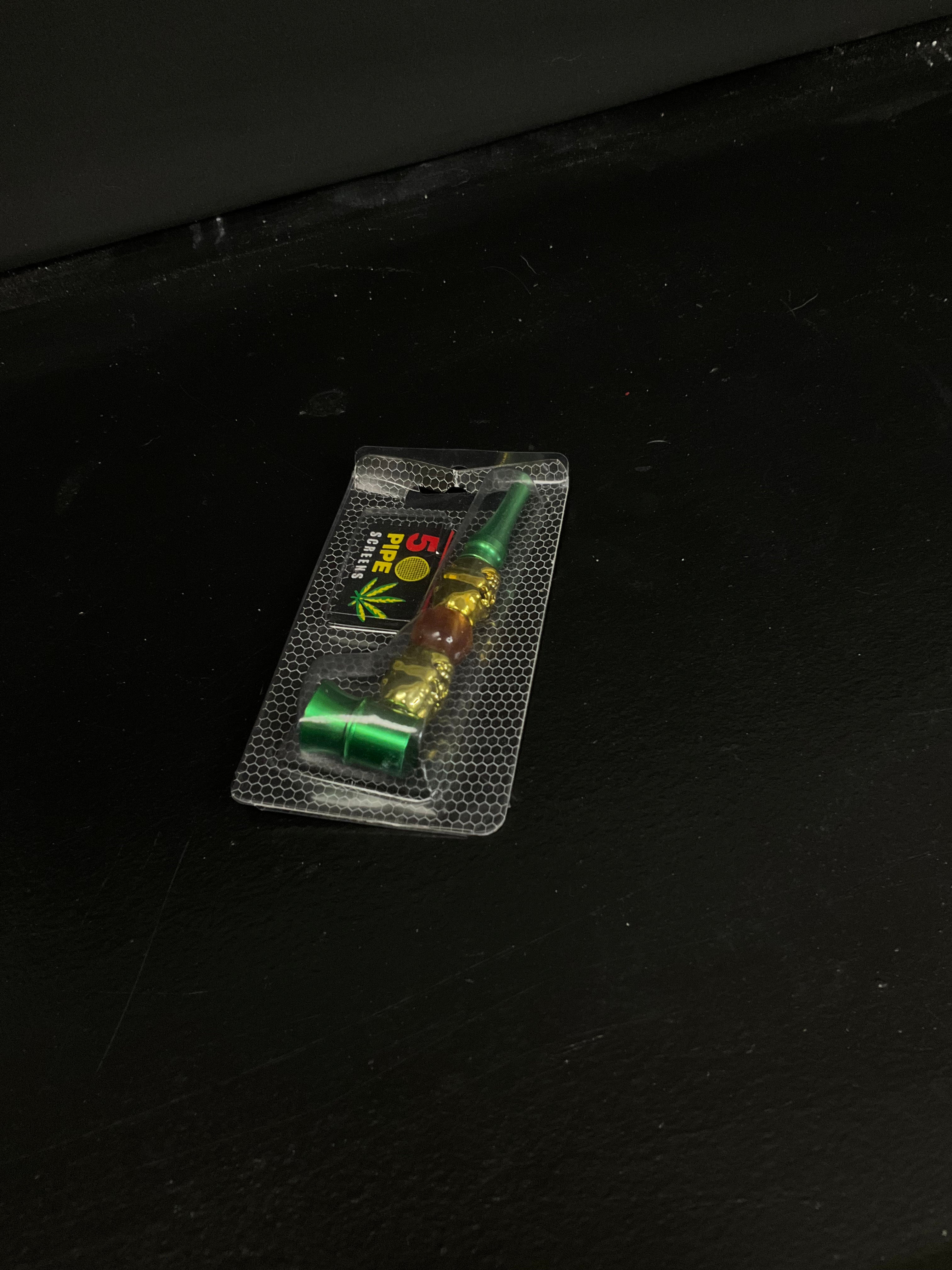 PIPE - DECORATIVE METAL HAND PIPE - MULTICOLOUR