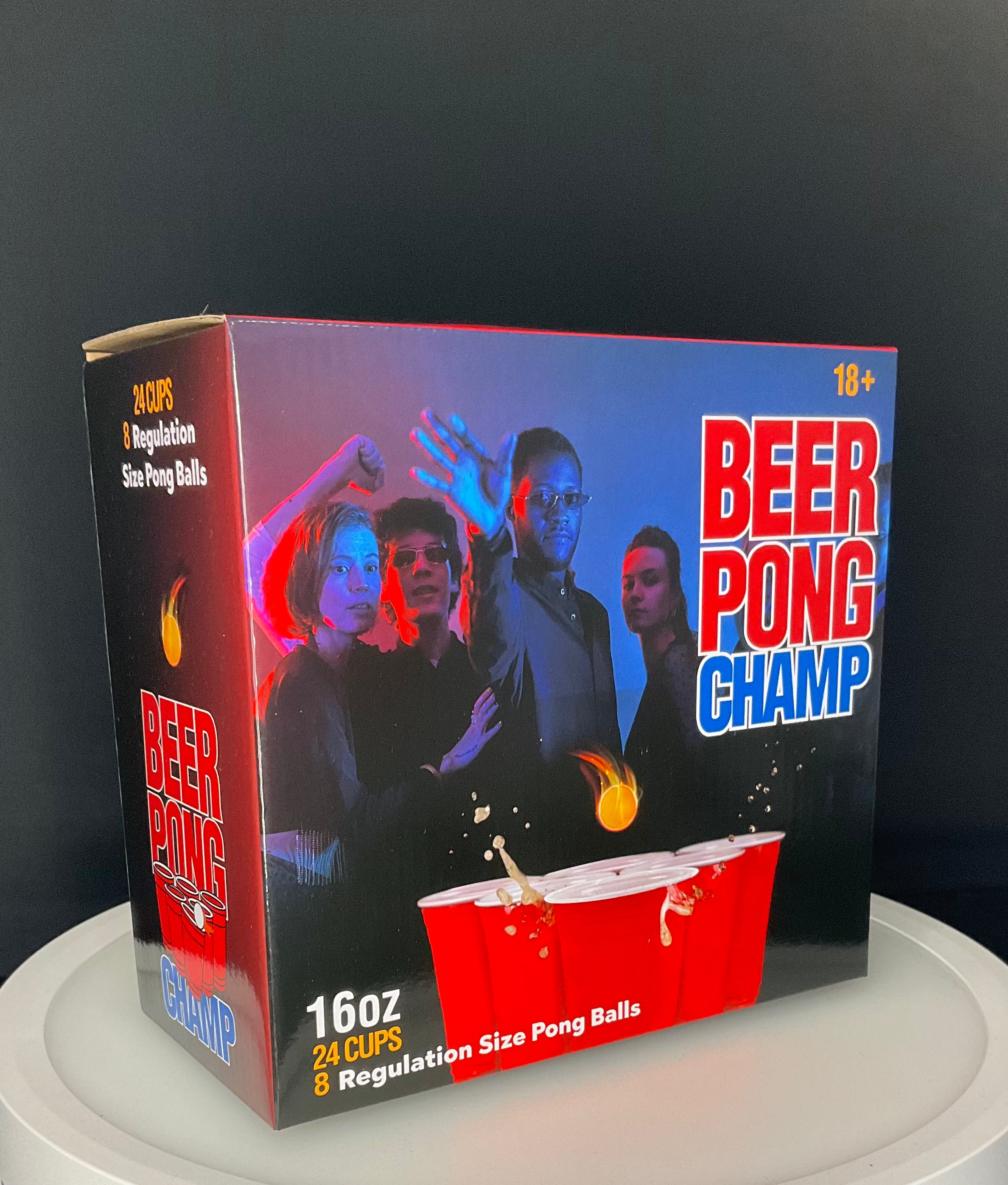 GAMES N' GAGS - BEER PONG CHAMP DRINKING GAME - RED