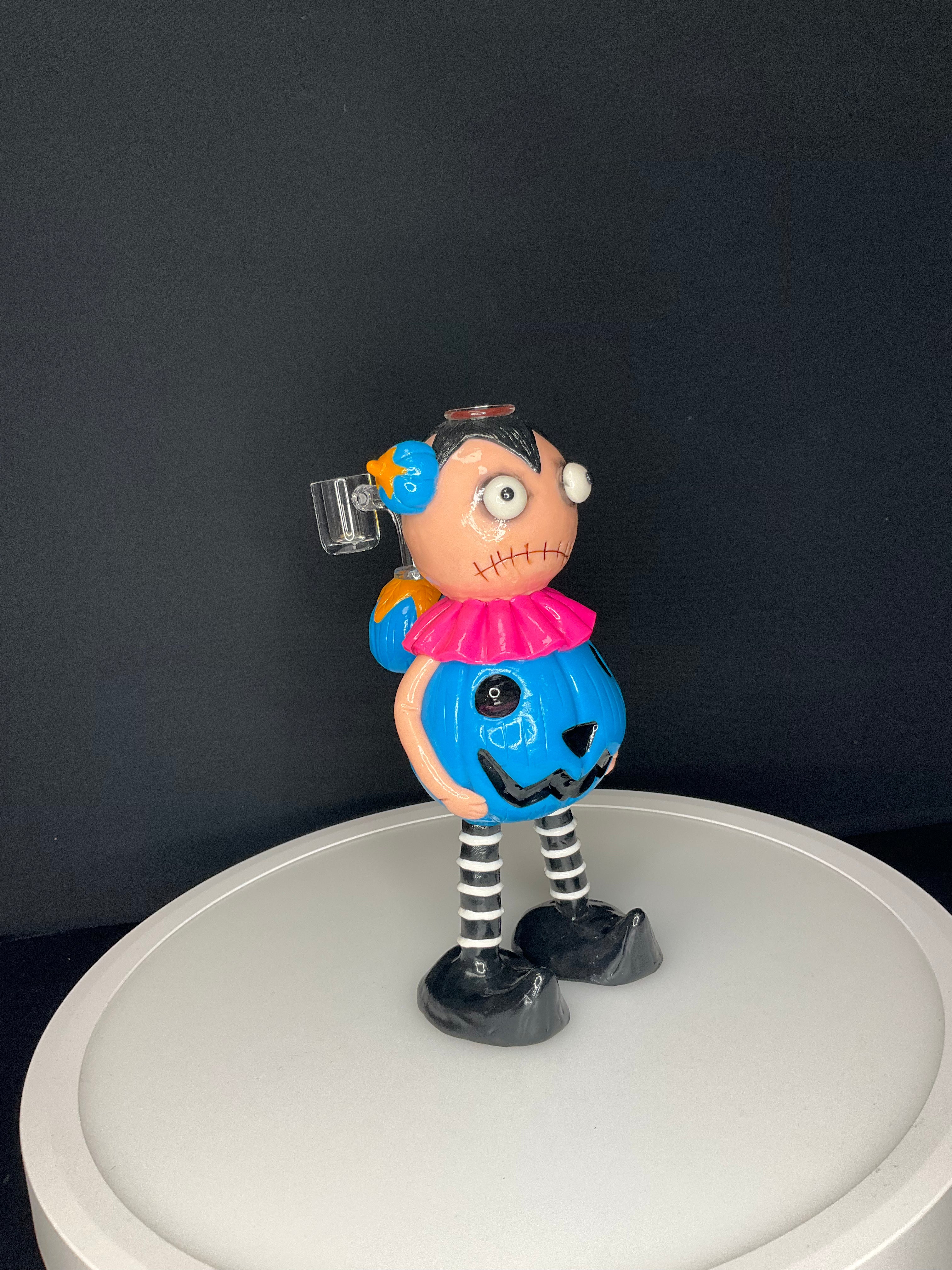 FULL BODY BONG - HALLOWEEN PUMPKIN DOLL - BLUE