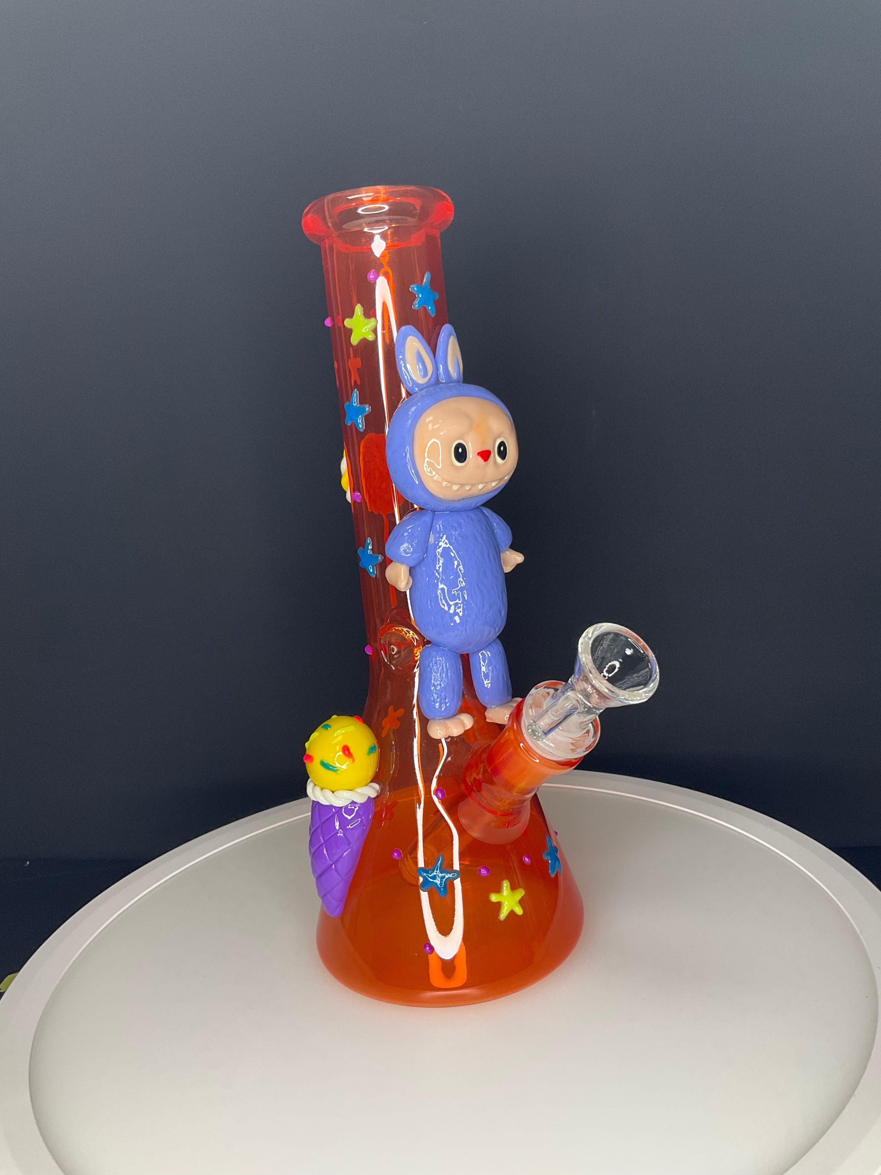 BEAKER BONG - BUBU STARS AND CANDY - RED TINT