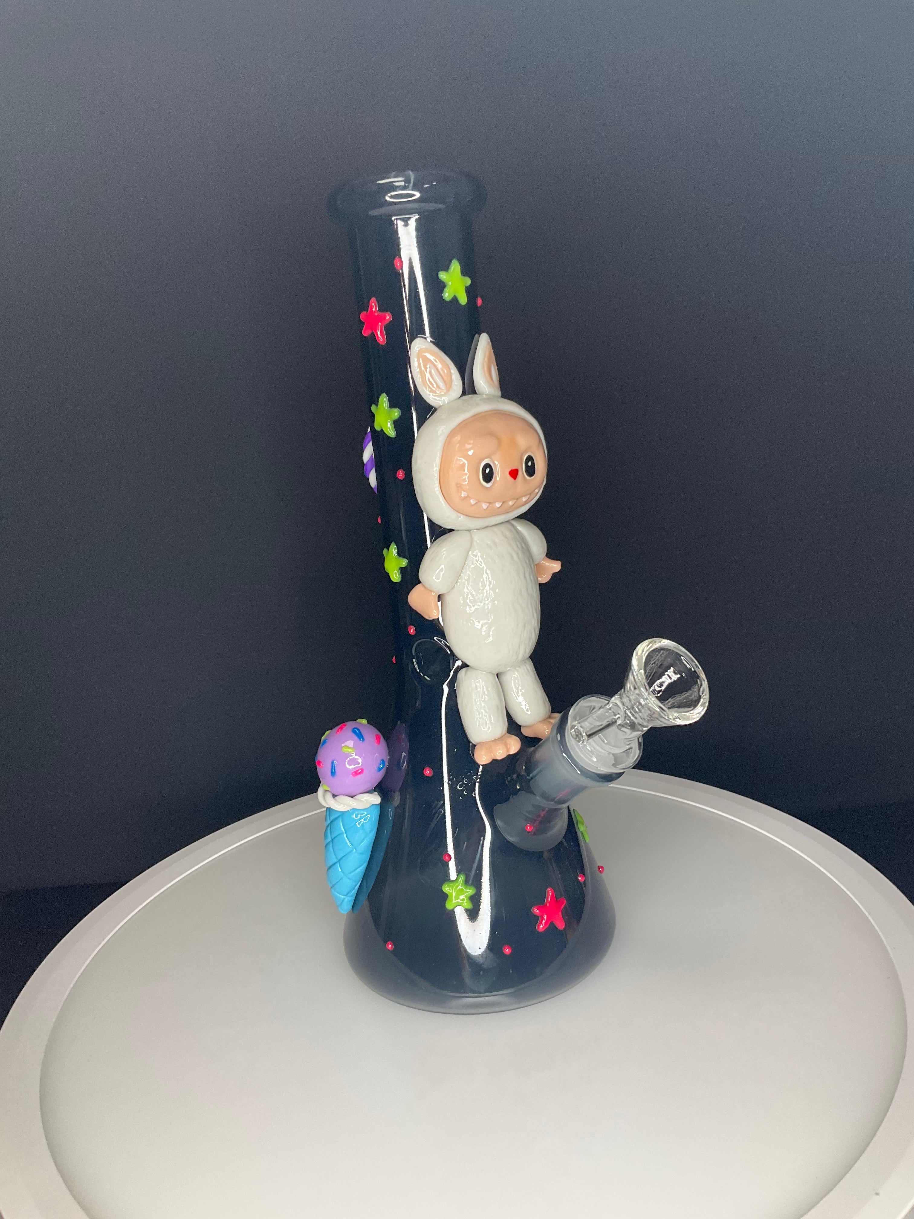 BEAKER BONG - BUBU STARS AND CANDY - BLACK TINT